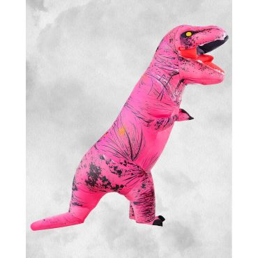 Inflable - Dinosaurio rosa ADULTO