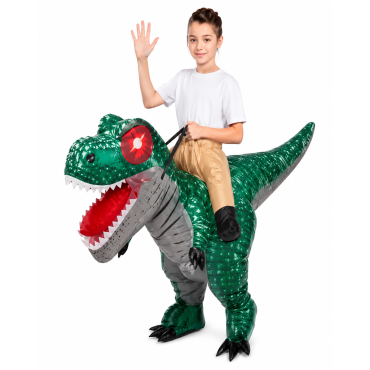 Inflable - DINO LUCES VERDE INTERMEDIO 8-12 AÑOS