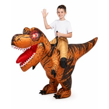 Inflable - DINO LUCES NARANJA INTERMEDIO 8-12 AÑOS