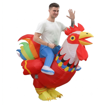 Inflable - GALLO ROJO ADULTO
