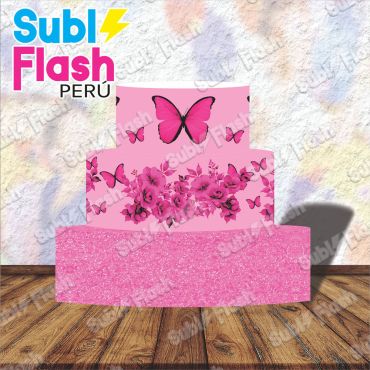 Torteros - Mariposa Fucsia Tort 2